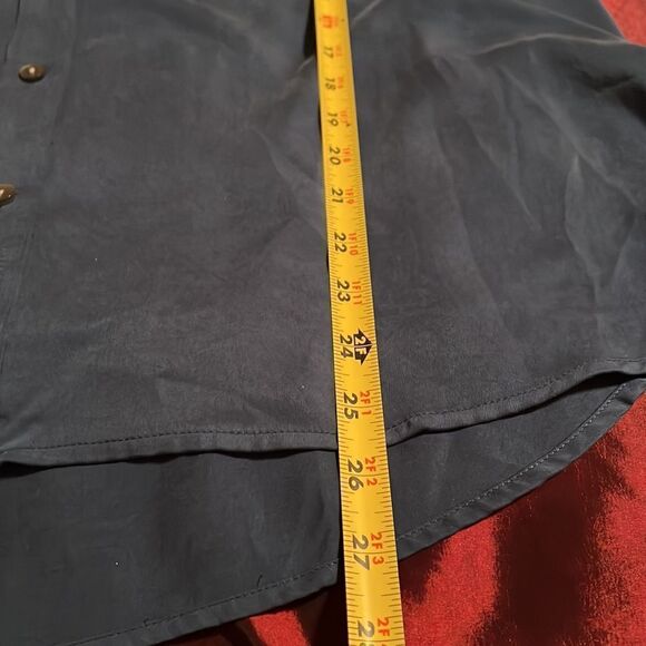 J.JILL  blue 100% modal rayon. CL. Button up with collar, v-neck - Picture 5 of 11